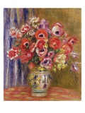 Vase of Tulips and Anemones Giclée-Druck von Pierre-Auguste Renoir