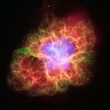 Spiral Galaxy in Crab Nebula Fotografie-Druck