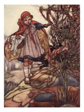 Le petit chaperon rouge reproduction procédé giclée par Charles Robinson