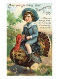 May You See Many Glad Thanksgiving Days Giclee Print