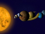 Solar System Photographic Print by Tim Kiusalaas