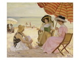 The Beach Giclee Print by Alfred Victor Fournier