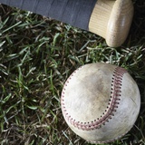 Bat and Ball Photographic Print by Sean Justice