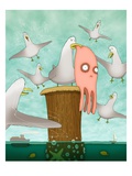 Poor Little Calamari Giclée-Druck