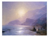 Pushkin at the Water's Edge Giclee Print by Ivan Aivazovsky
