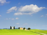 Chapel and Farmhouse on Hill Photographic Print by Frank Lukasseck