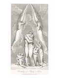 The Meeting of a Family in Heaven Giclee-trykk av William and Louis Blake and Schiavonetti