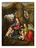 Madonna of the Rocks after Leonardo da Vinci reproduction procédé giclée