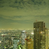 Tokyo Skyline at Night Photographic Print by David Vintiner
