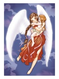 Angel And Child Giclee Print by Harry Briggs
