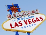Las Vegas Welcome Road Sign Photographic Print