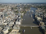 Thames River and London Photographic Print by Jason Hawkes