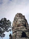 Stone Sculpture in Angkor, Cambodia Fotografisk trykk av Howard Pyle