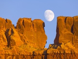Sandstone Buttes and Moon Photographic Print by John and Yva Eastcott And Momatiuk