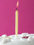 Illuminated Birthday Candle Photographic Print