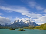 Cuernos del Paine Peaks Above Lago Pehoe Photographic Print by John Eastcott & Yva Momatiuk