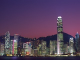 Skyline of Central District in Hong Kong Photographic Print by Steven Vidler