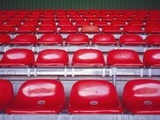 Rows of Empty Seats in Stadium Photographic Print by Turba 