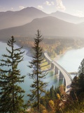 Road Bridge Over Lake Sylvenstein in Bavaria Photographic Print by Frank Lukasseck