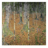 The Birch Wood Gicléedruk van Gustav Klimt The Birch Wood Gicléedruk van Gustav Klimt