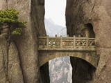 Bridge in the Huangshan Mountains Photographic Print by Frank Lukasseck
