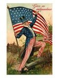 Give Us Independence with Uncle Sam Giclee Print