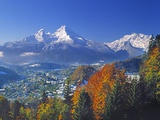 Berchtesgaden and Mount Watzmann Photographie par Walter Geiersperger