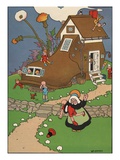The Old Woman Who Lived in a Shoe Giclee Print by William Donahey