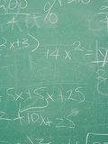 Formula written on a blackboard Impressão fotográfica Formula written on a blackboard Impressão fotográfica