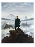 Wanderer Above the Sea of Fog Reproduction procédé giclée par Caspar David Friedrich
