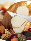 Steve Lupton - Carving White Meat of Roast Turkey Fotografická reprodukce