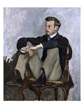 Portrait of Auguste Renoir Giclee Print by Frederic Bazille