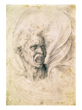 Head of a Man Shouting Lámina giclée por Michelangelo Buonarroti Head of a Man Shouting Lámina giclée por Michelangelo Buonarroti