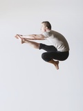 Leaping Ballet Dancer in Mid-air Photographic Print