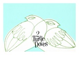 Two White Turtle Doves Giclee-trykk av Bill Brown Two White Turtle Doves Giclee-trykk av Bill Brown