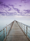 Pier Jutting Out into the Persian Gulf Photographic Print by Walter Bibikow