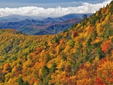 Appalachian Mountains in Autumn Photographic Print by Adam Jones
