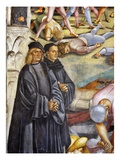 Detail of The Deeds of the Antichrist Giclée-Druck von Luca Signorelli