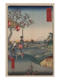 Fujimi Teahouse at Zoshigaya reproduction procédé giclée par Ando Hiroshige