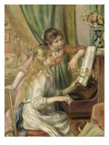 Young Girls at the Piano Giclée-Druck von Pierre Auguste Renoir