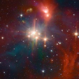 Infrared Image of the Coronet Cluster Photographic Print