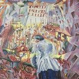 The Street Enters the House Photographie par Umberto Boccioni