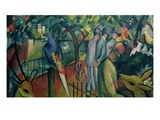 Zoological Garden I reproduction procédé giclée par August Macke