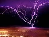 Lightning over San Francisco Photographic Print by Douglas Keister