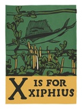 X is for xiphius Giclee Print