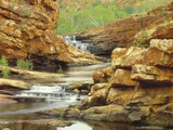 Waterfall in Bell Gorge in the Kimberley Range of Western Australia Photographic Print by Nick Rains