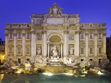 Trevi Fountain in Rome Photographic Print by Laurie Chamberlain
