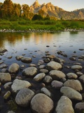 Scenic view of mountains and river Photographic Print by Daniel Grill