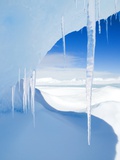Antarctic Icicles, Snow Hill Island, Weddell Sea, Antarctica Photographic Print by Wayne Lynch