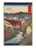 Passe d'Inume dans la province de Kai Photographie par Ando Hiroshige